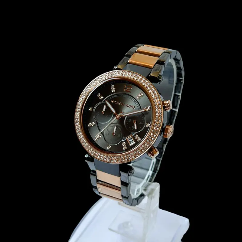 Michael Kors Parker Gunmetal Dial Casual Ladies Watch- MK6440